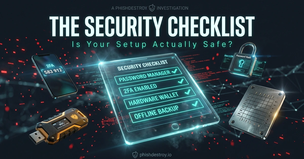 Ilustração do artigo: Lista de verificação de segurança pessoal