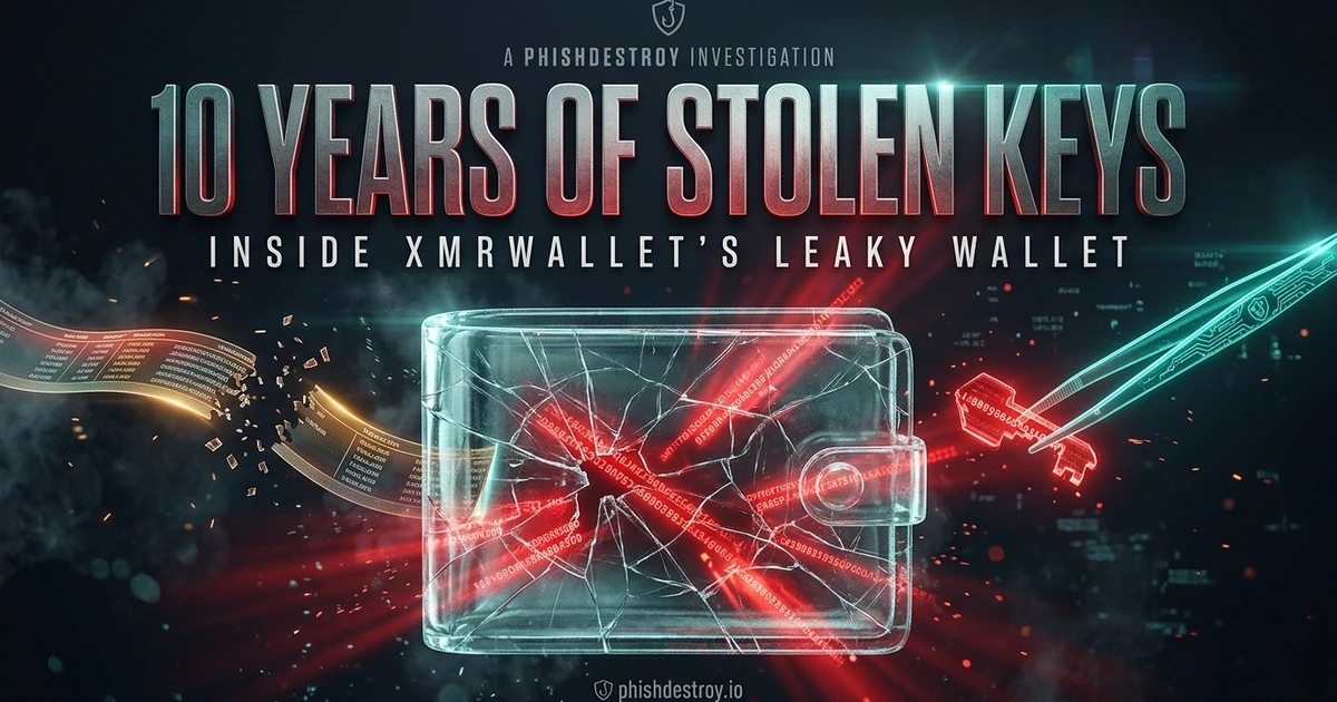 xmrwallet.com Exposed: 10 Years of Stolen Keys