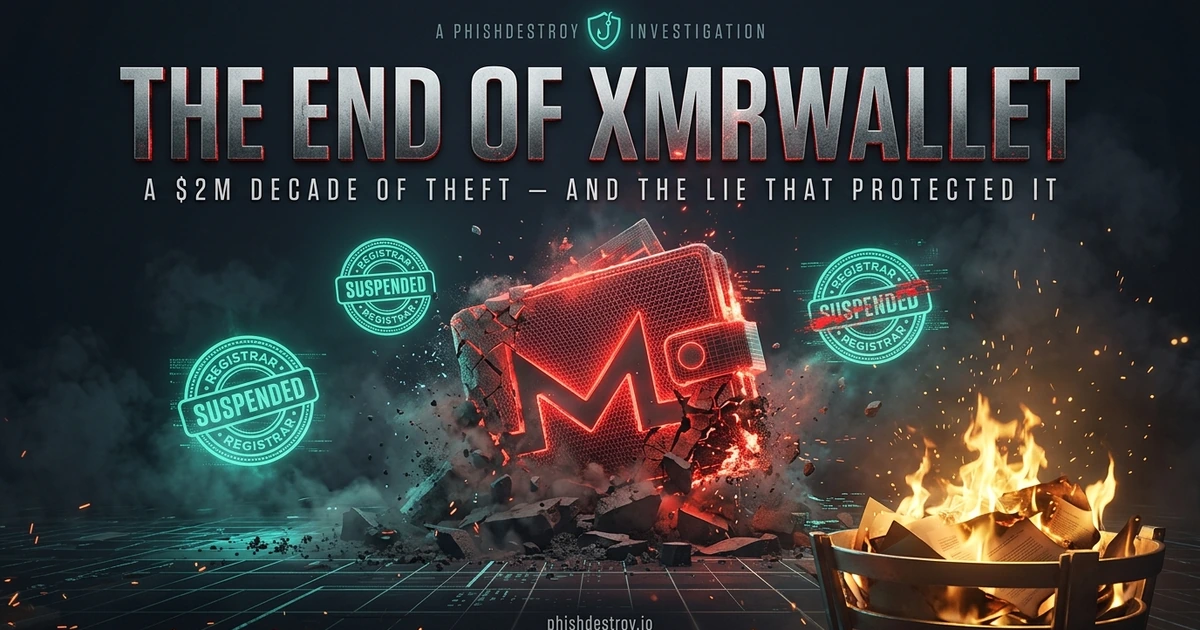 Illustratie bij het artikel: Het einde van xmrwallet[.]com: