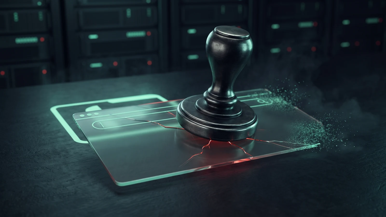 Legal pressure obscuring a search result while its evidence trail remains visible