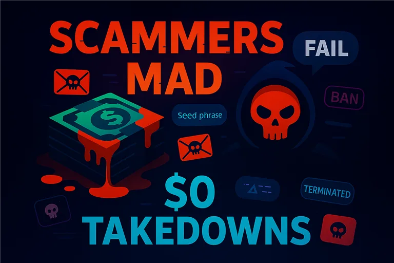 Enemy One — Scammers Mad: $0 Takedowns, Priceless Tantrums