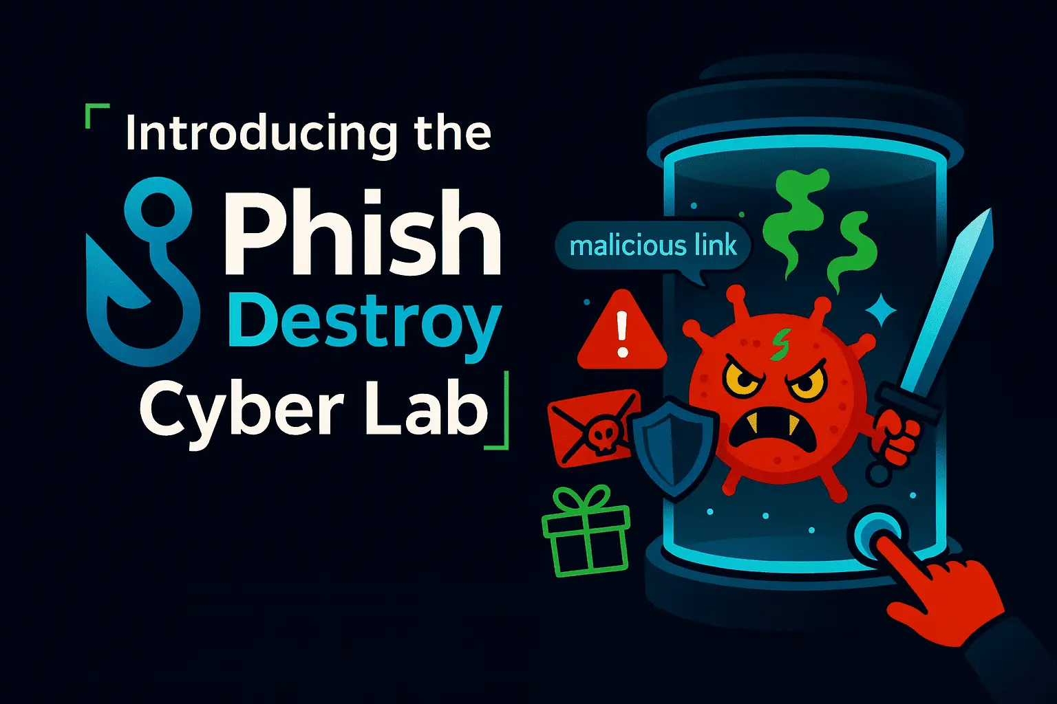 PhishDestroy Cyber Security Lab Interface
