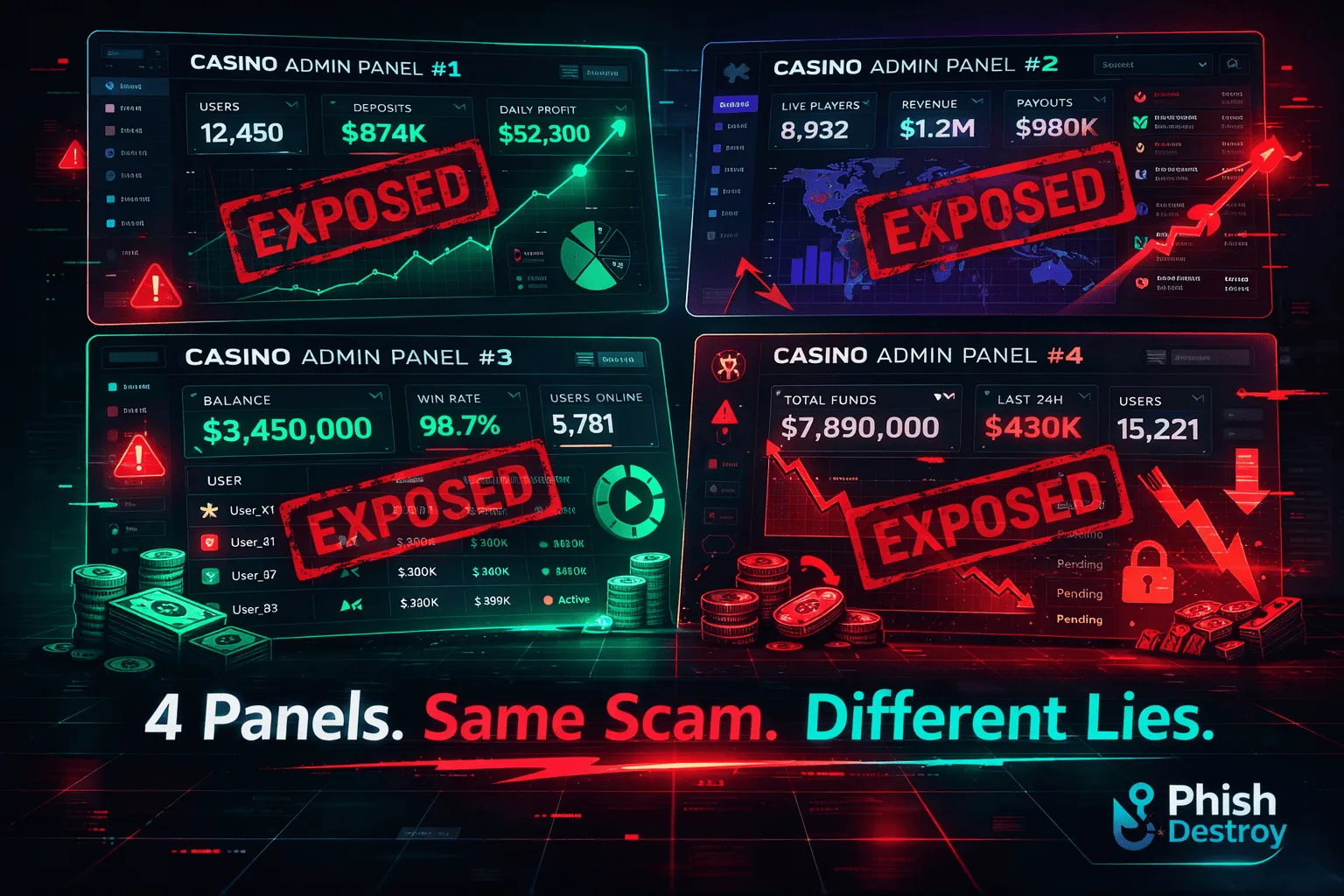 Fake Casino Epidemic: 5 Scam Panels Exposed