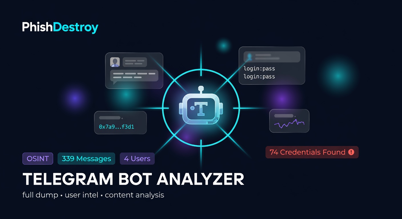 Telegram Bot Analyzer v2 — Full Dump, User Intel & Content Analysis