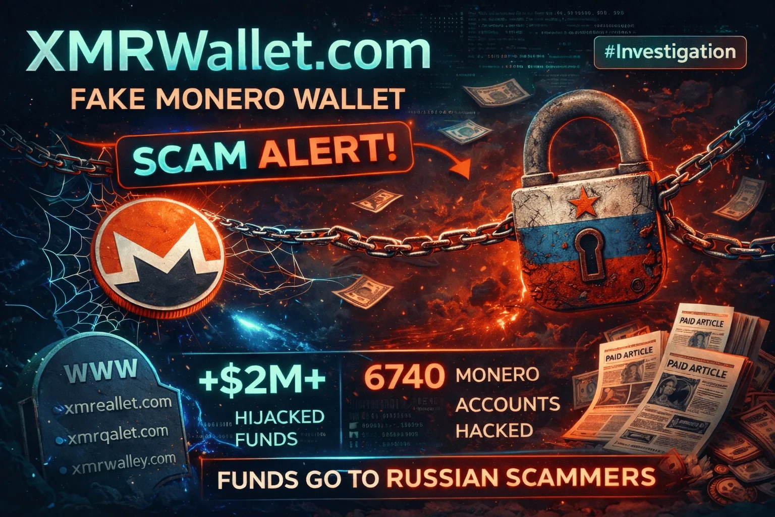 xmrwallet.com Exposed: 10 Years of Stolen Monero Keys