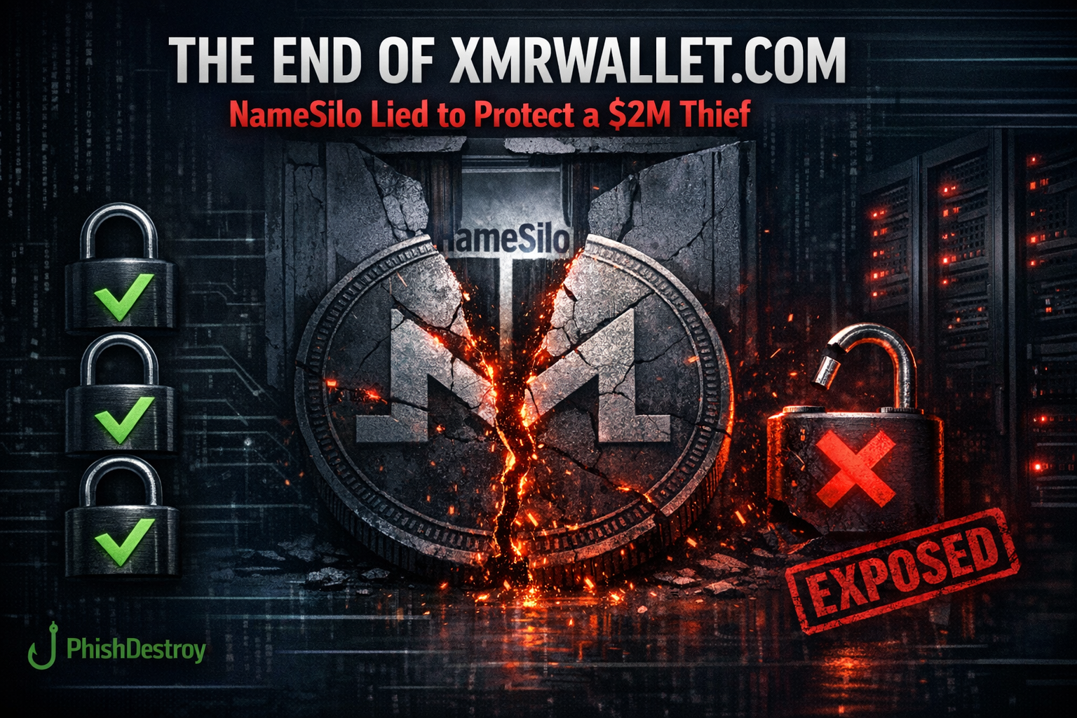 Enquête sur xmrwallet.com — NameSilo démasqué