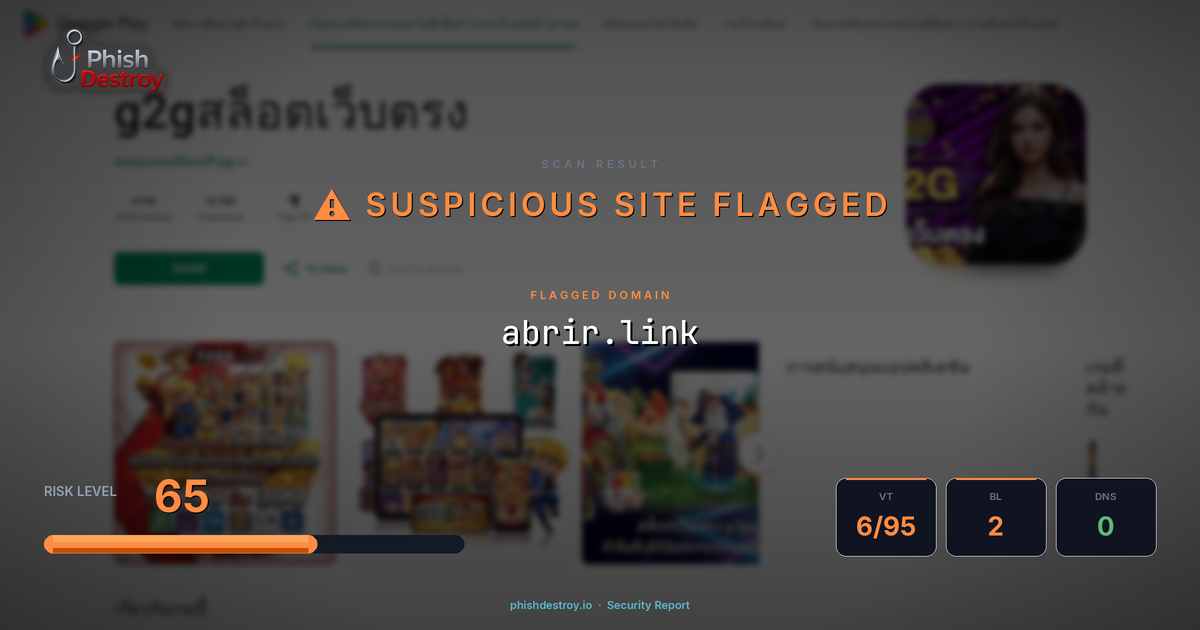 abrir.link phishing report — threat analysis by PhishDestroy