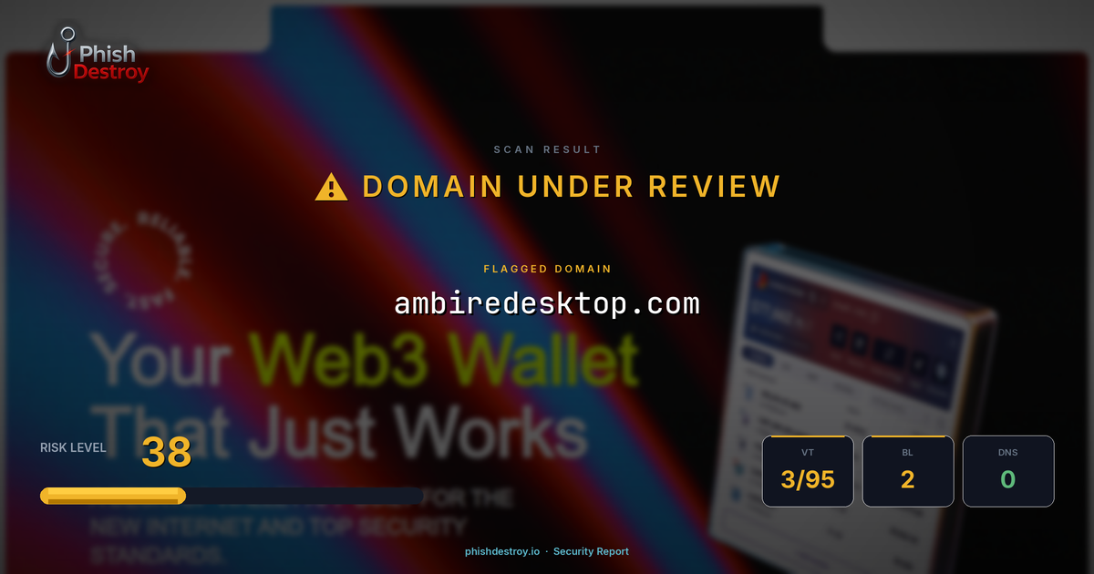 ambiredesktop.com phishing report — threat analysis by PhishDestroy