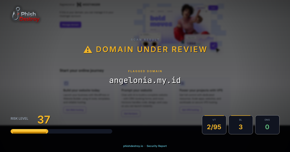 angelonia.my.id phishing report — threat analysis by PhishDestroy