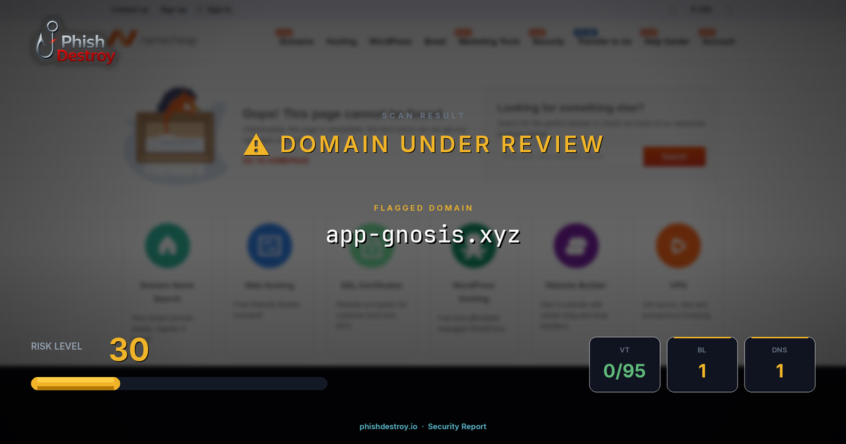 app-gnosis.xyz phishing report — threat analysis by PhishDestroy