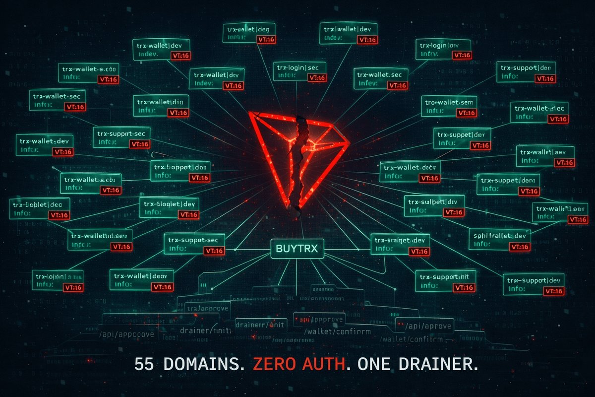 BUYTRX Exposed: 55 Domains & TRON Approval Drainer
