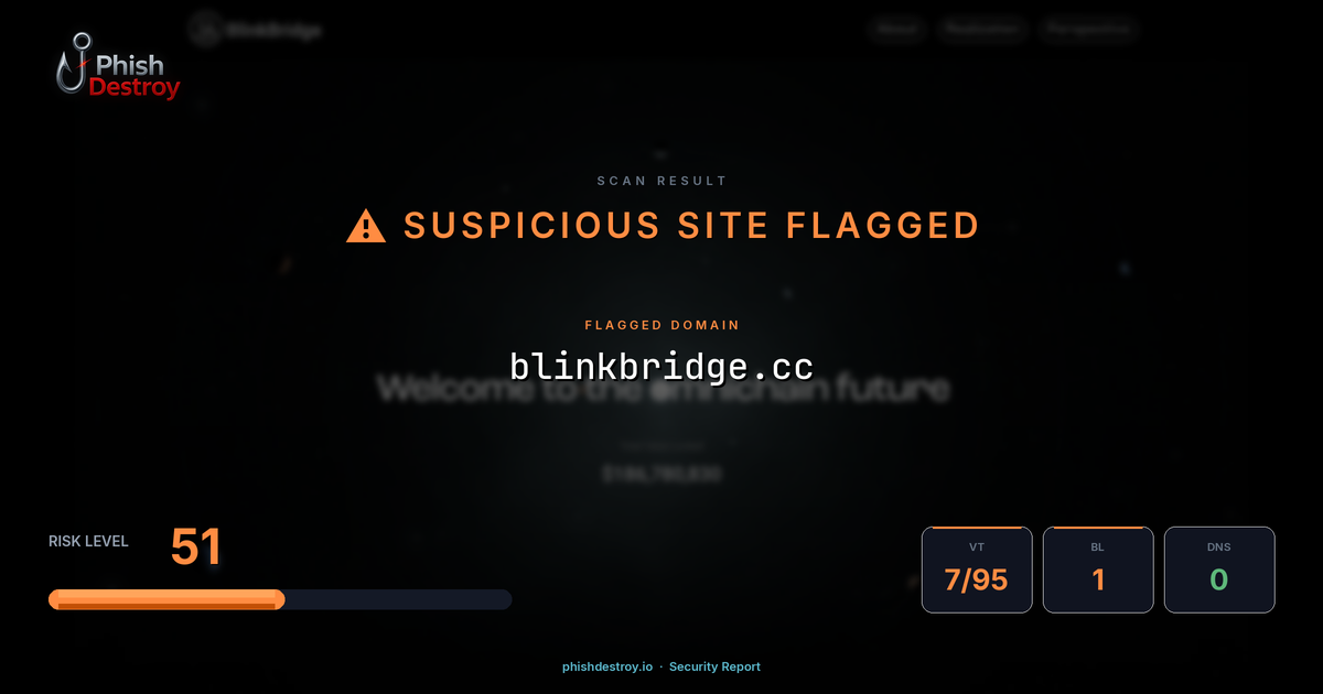 blinkbridge.cc phishing report — threat analysis by PhishDestroy