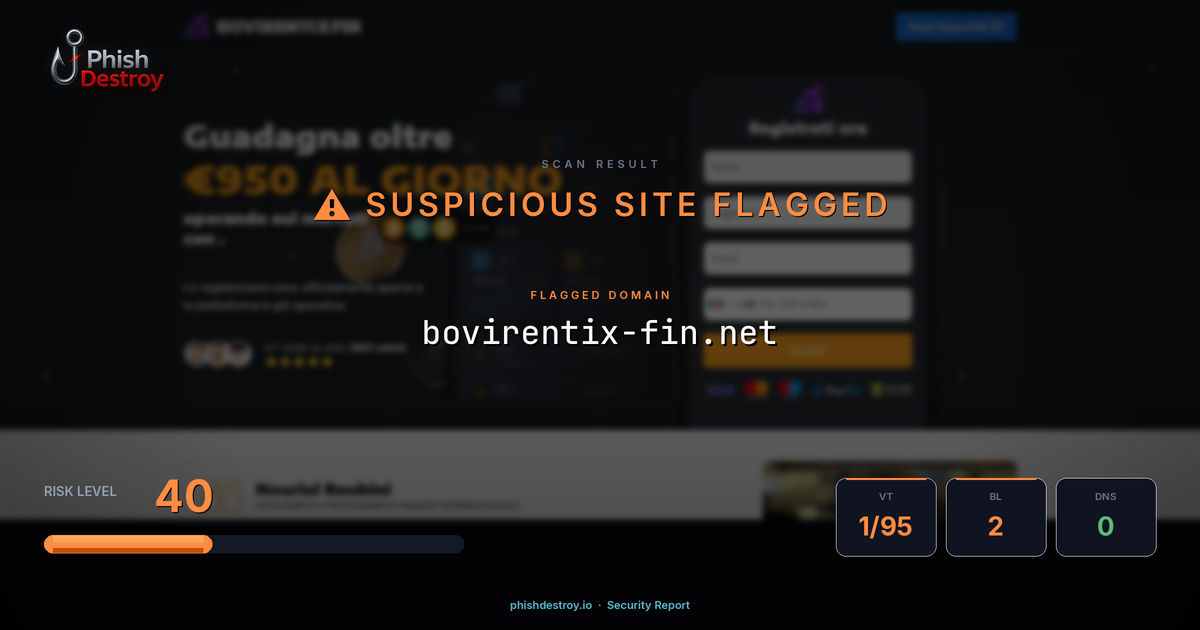 bovirentix-fin.net phishing report — threat analysis by PhishDestroy