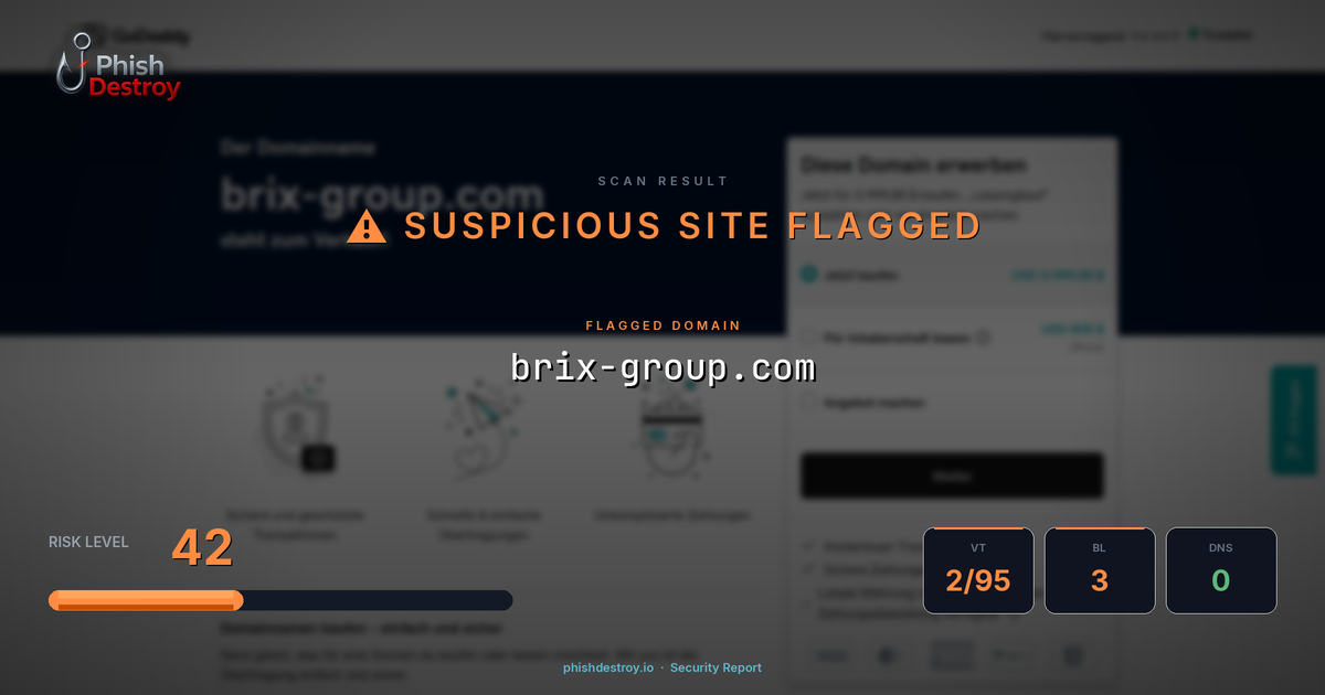 brix-group.com phishing report — threat analysis by PhishDestroy
