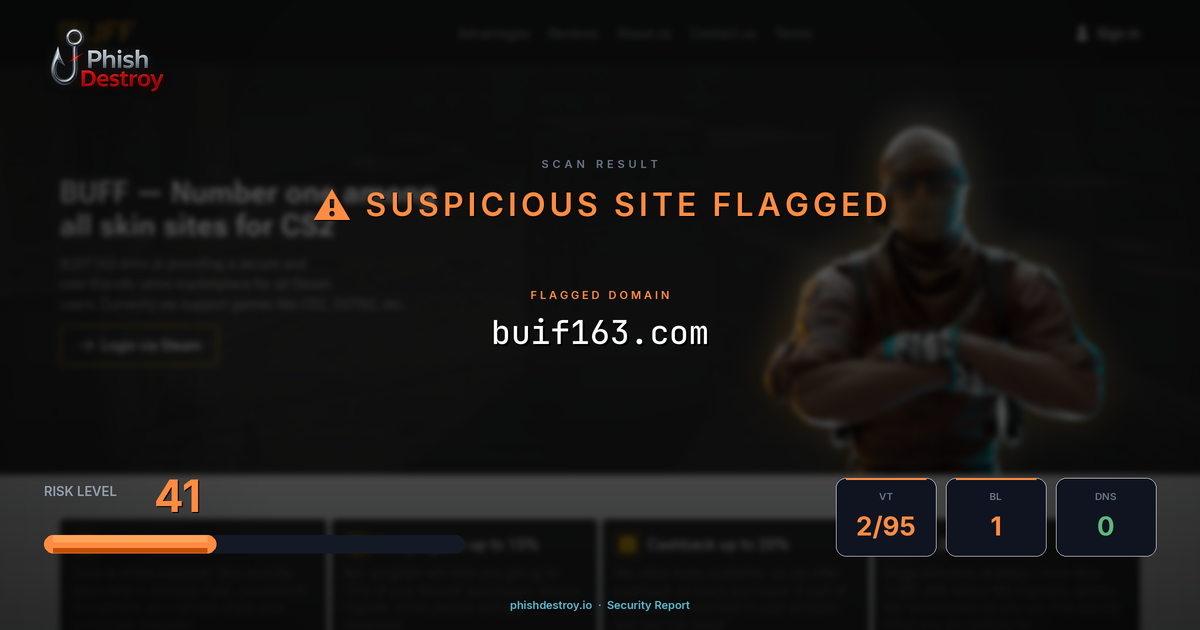 buif163.com phishing report — threat analysis by PhishDestroy
