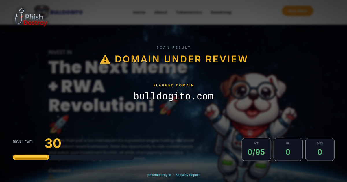 bulldogito.com phishing report — threat analysis by PhishDestroy