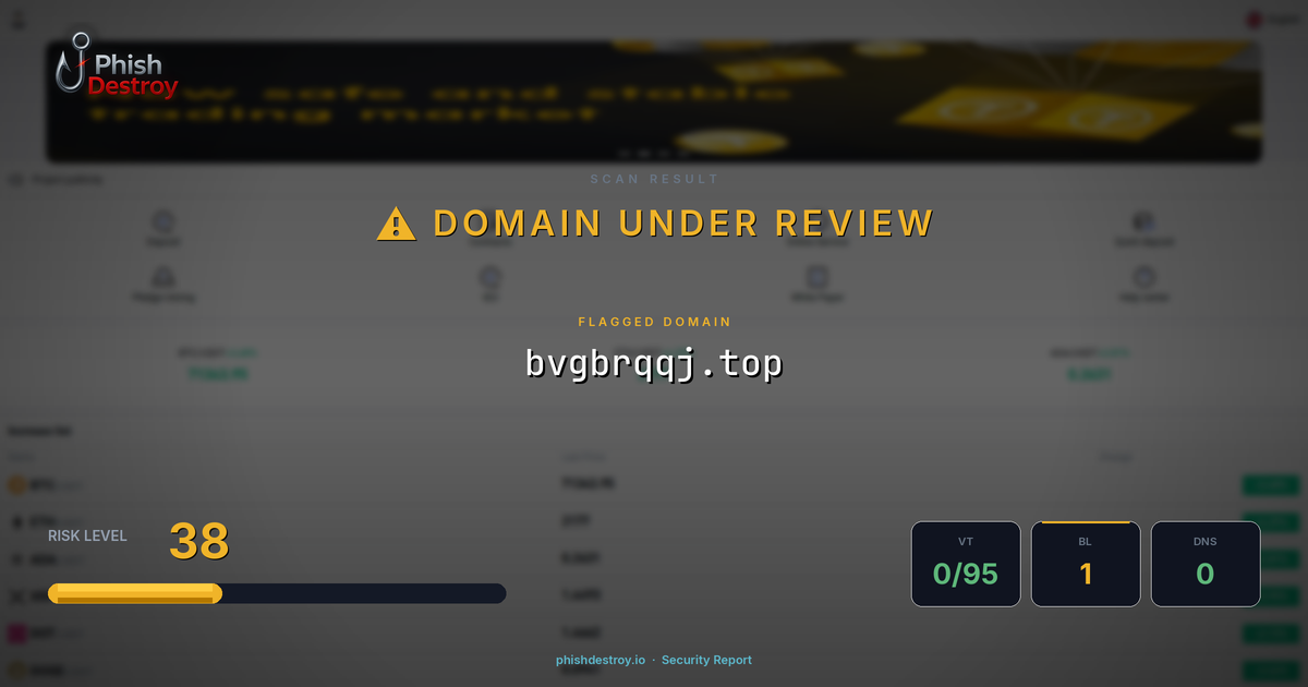 bvgbrqqj.top phishing report — threat analysis by PhishDestroy