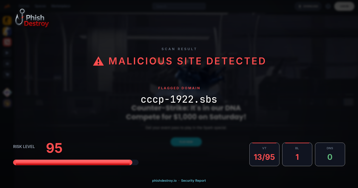cccp-1922.sbs phishing report — threat analysis by PhishDestroy