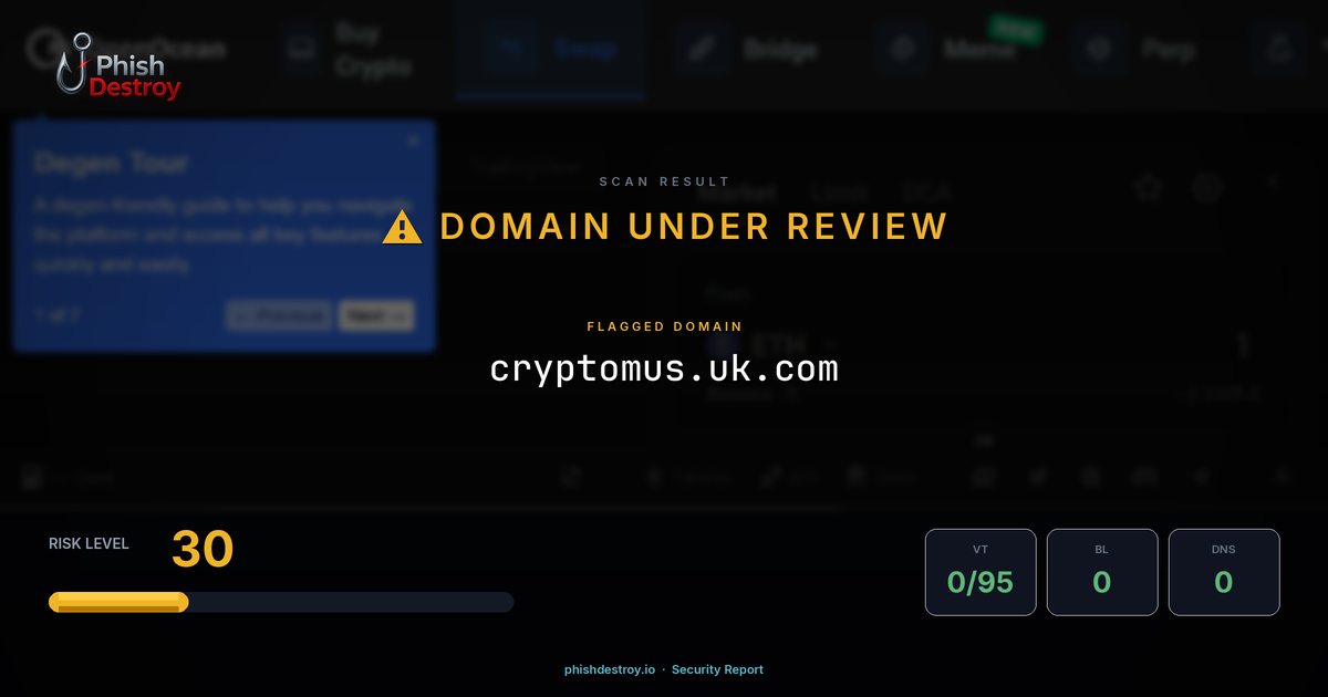 cryptomus.uk.com phishing report — threat analysis by PhishDestroy
