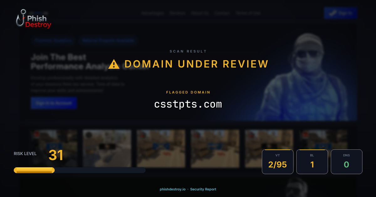 csstpts.com phishing report — threat analysis by PhishDestroy