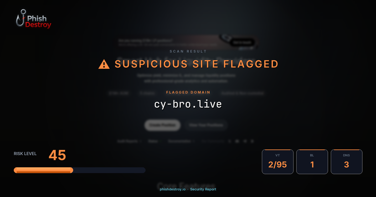cy-bro.live phishing report — threat analysis by PhishDestroy