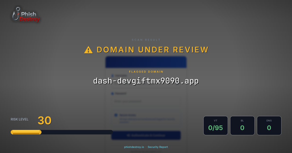 dash-devgiftmx9090.app phishing report — threat analysis by PhishDestroy