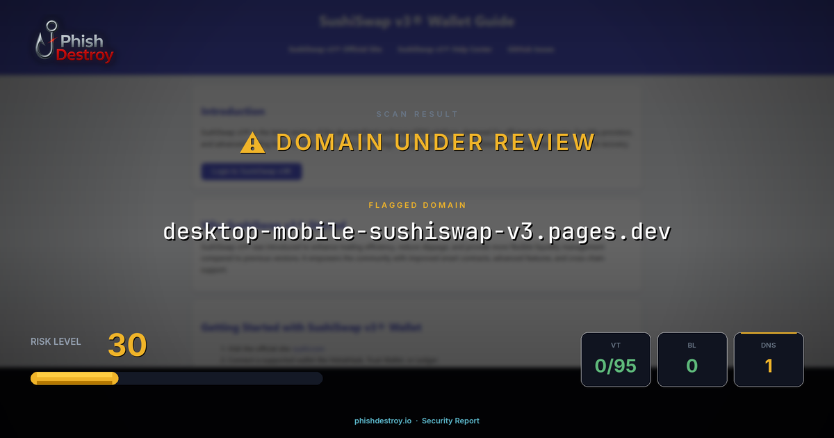 desktop-mobile-sushiswap-v3.pages.dev phishing report — threat analysis by PhishDestroy