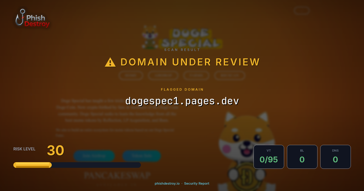 dogespec1.pages.dev phishing report — threat analysis by PhishDestroy