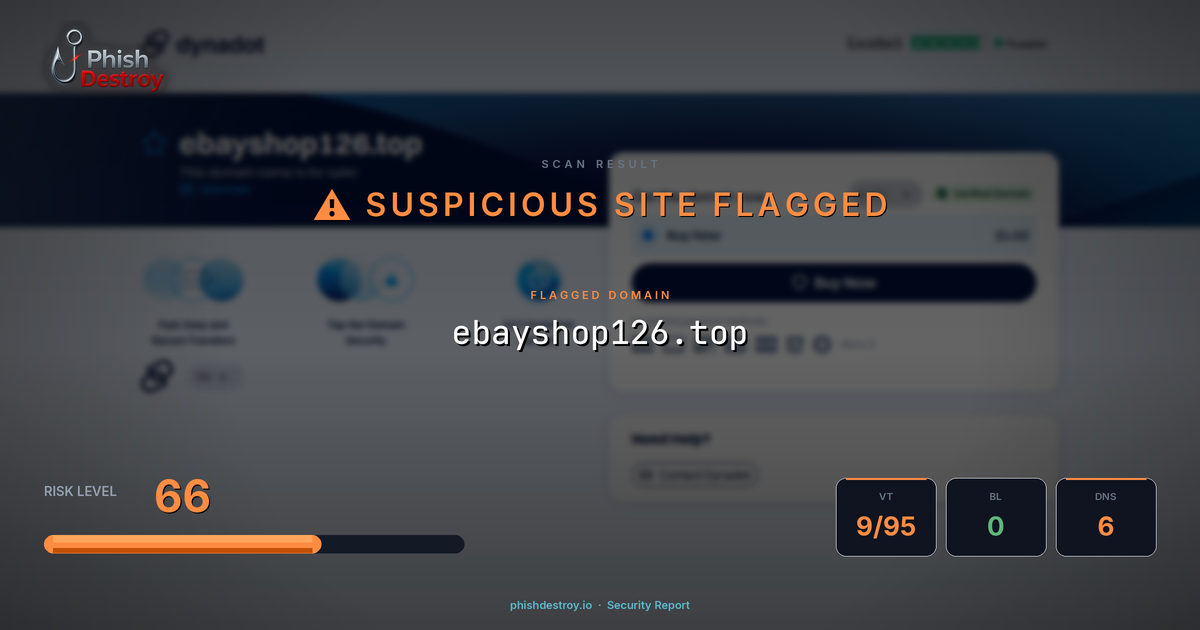 ebayshop126.top phishing report — threat analysis by PhishDestroy