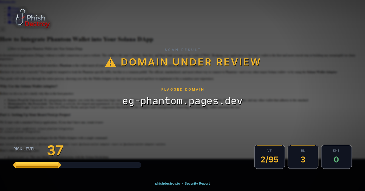 eg-phantom.pages.dev phishing report — threat analysis by PhishDestroy