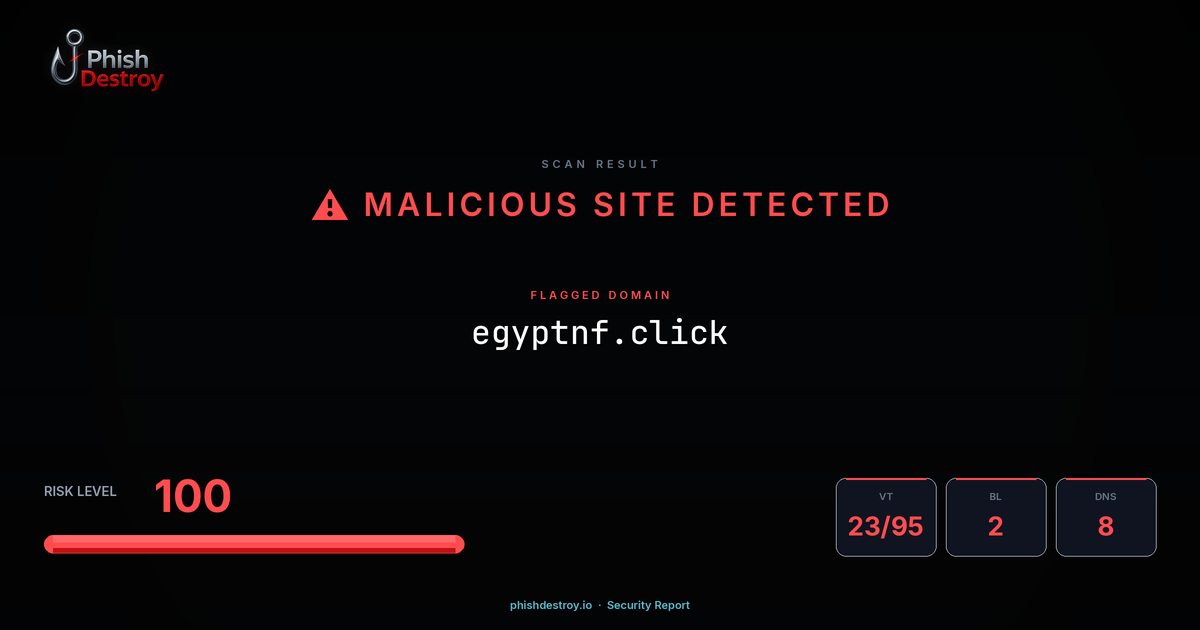 egyptnf.click phishing report — threat analysis by PhishDestroy