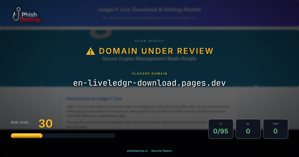 en-liveledgr-download.pages.dev phishing report — threat analysis by PhishDestroy