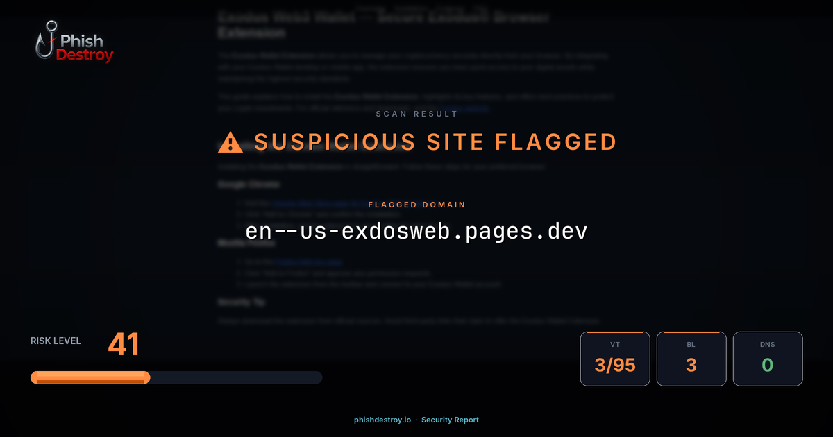 en--us-exdosweb.pages.dev phishing report — threat analysis by PhishDestroy