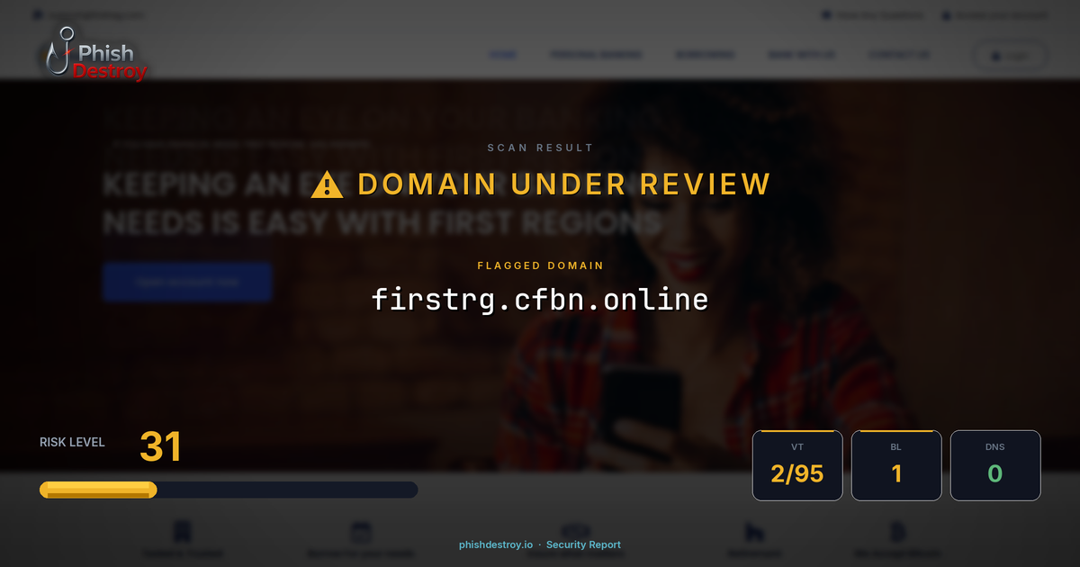 firstrg.cfbn.online phishing report — threat analysis by PhishDestroy
