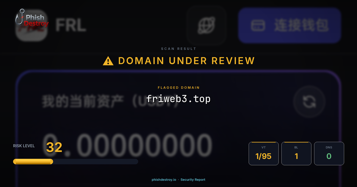 friweb3.top phishing report — threat analysis by PhishDestroy