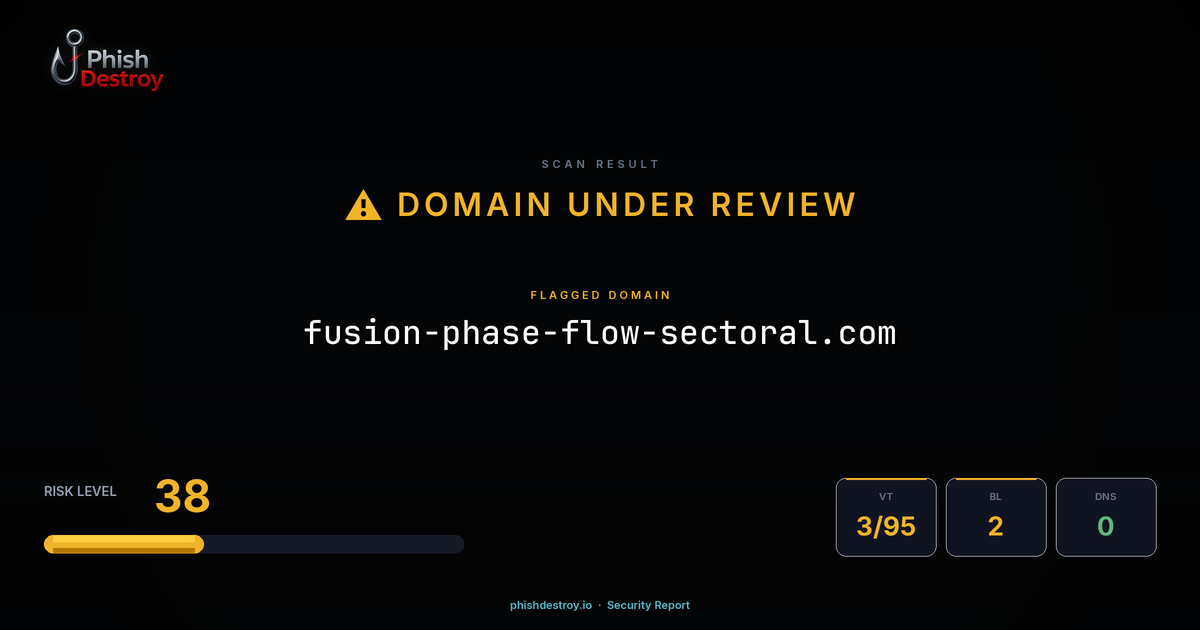 fusion-phase-flow-sectoral.com phishing report — threat analysis by PhishDestroy