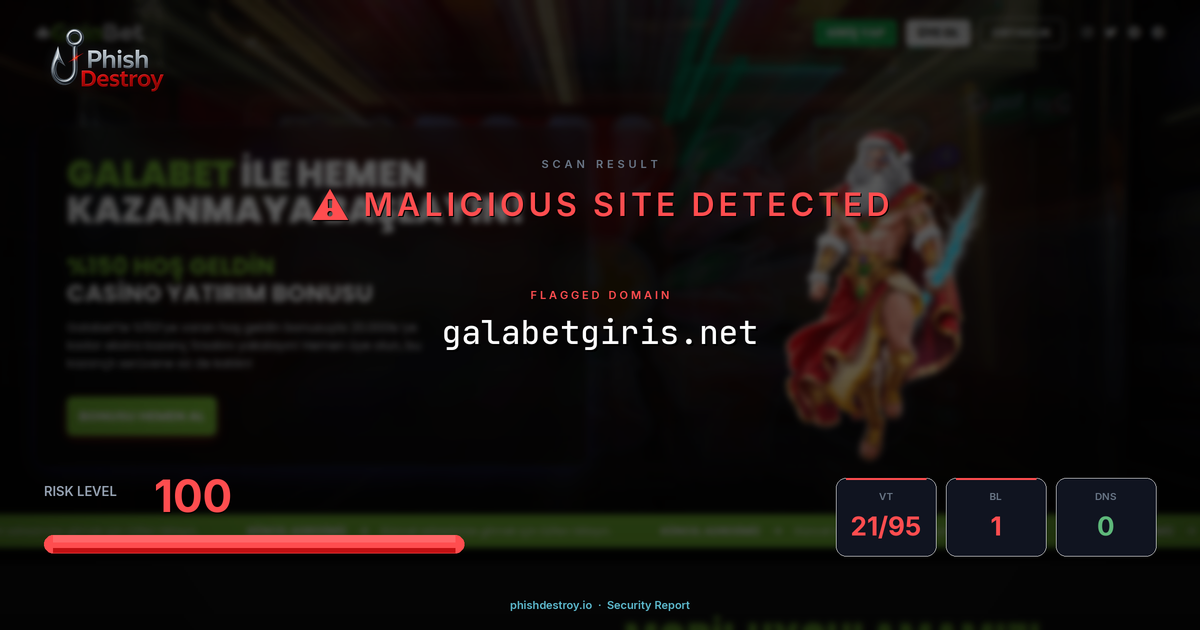galabetgiris.net phishing report — threat analysis by PhishDestroy