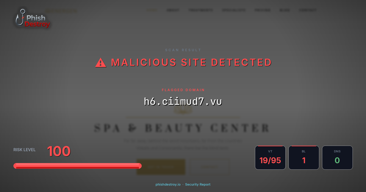 h6.ciimud7.vu phishing report — threat analysis by PhishDestroy