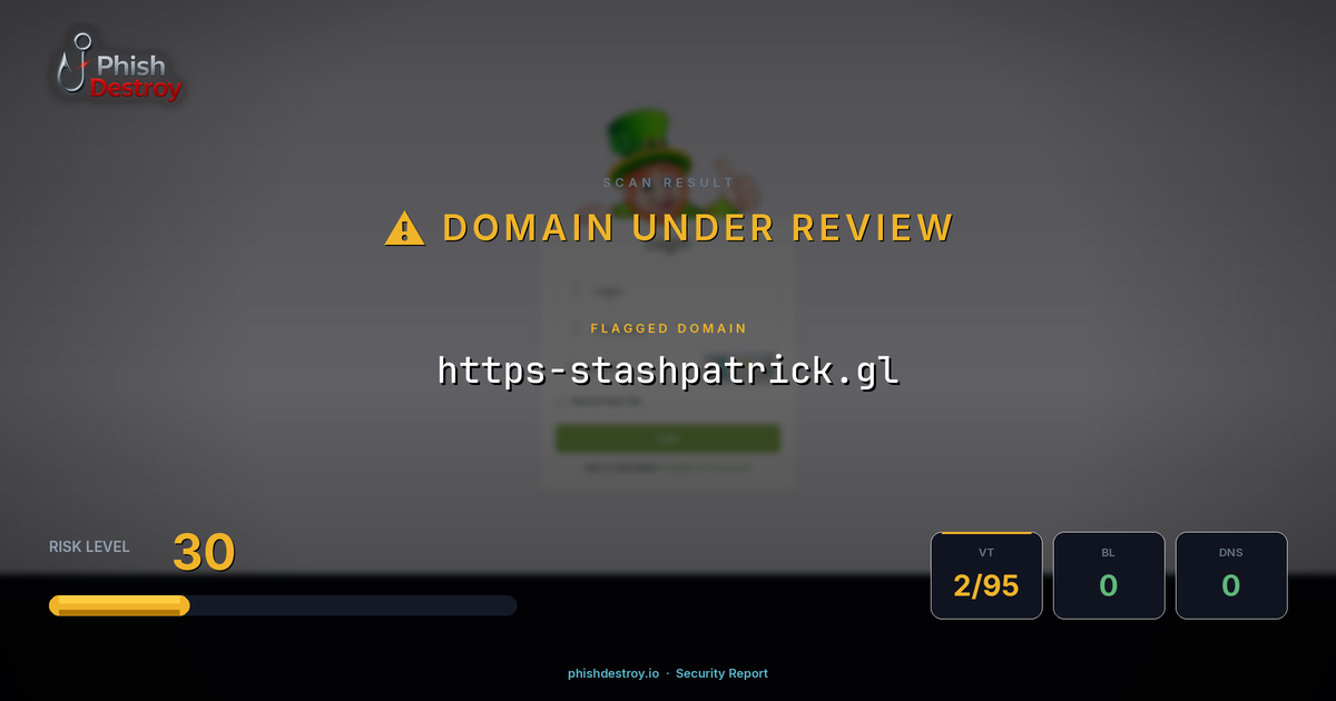 https-stashpatrick.gl phishing report — threat analysis by PhishDestroy