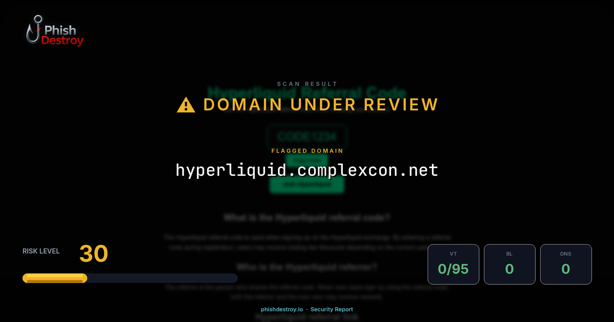 hyperliquid.complexcon.net phishing report — threat analysis by PhishDestroy