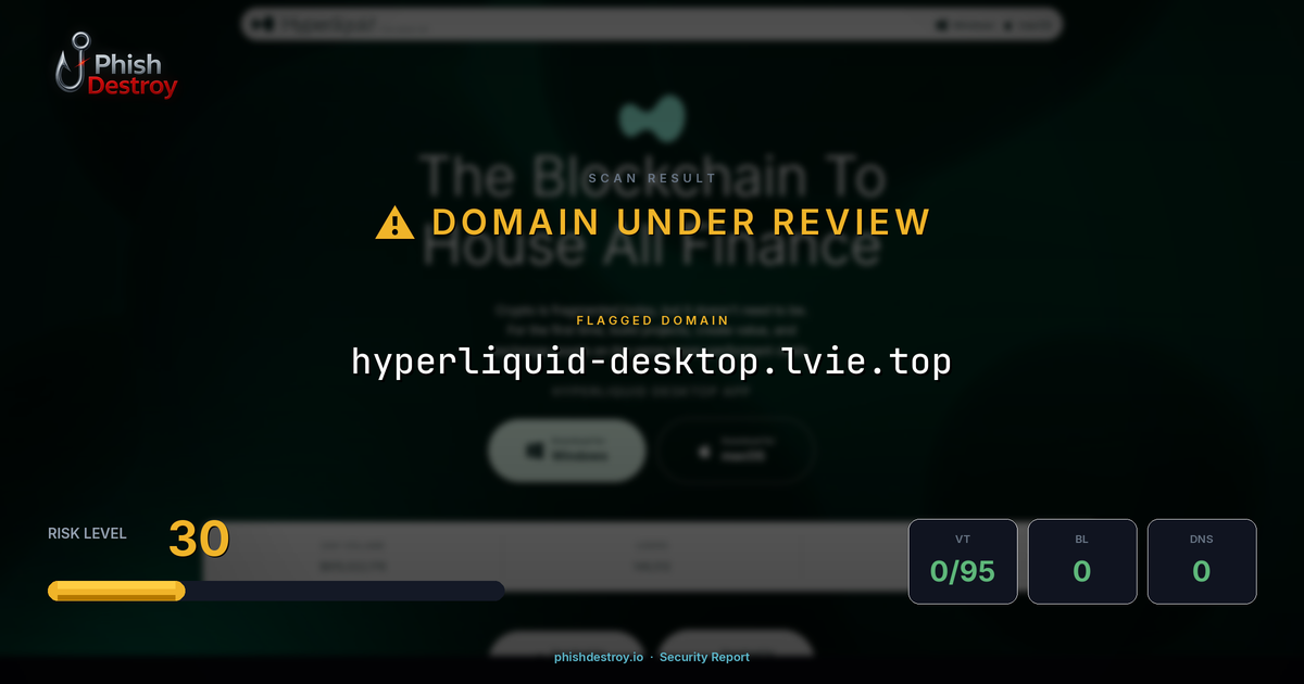 hyperliquid-desktop.lvie.top phishing report — threat analysis by PhishDestroy