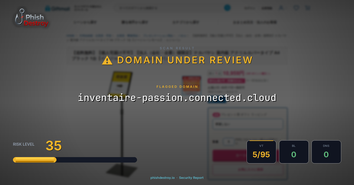 inventaire-passion.connected.cloud phishing report — threat analysis by PhishDestroy