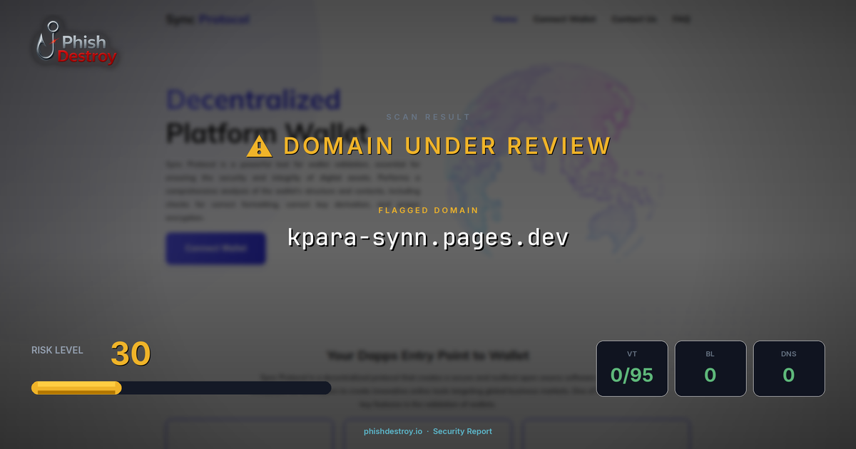 kpara-synn.pages.dev phishing report — threat analysis by PhishDestroy