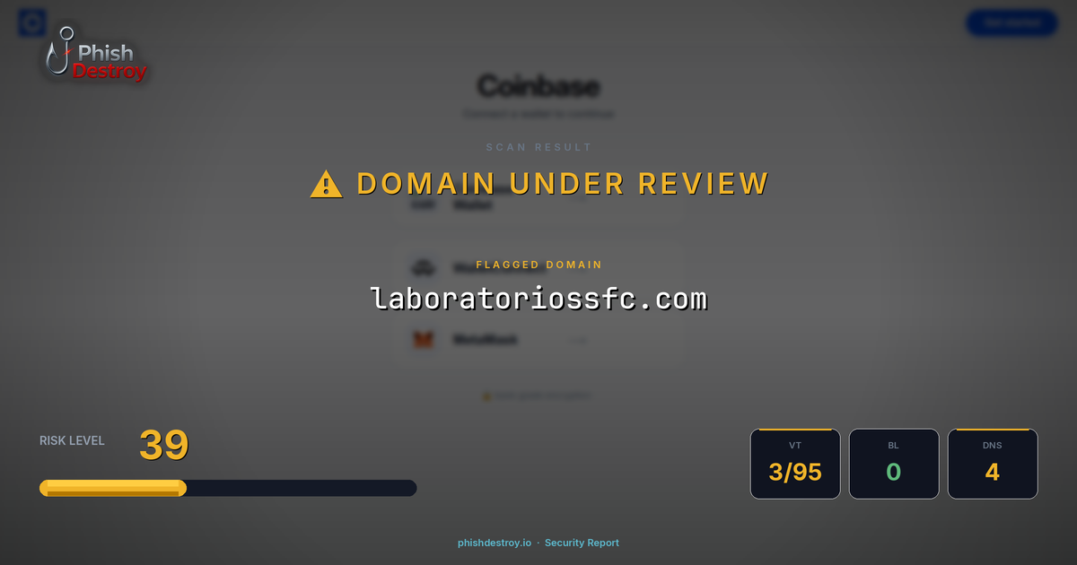 laboratoriossfc.com phishing report — threat analysis by PhishDestroy