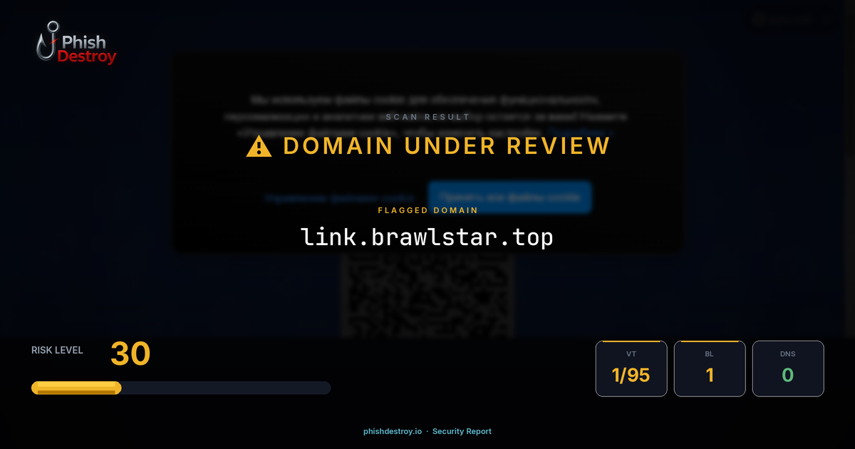link.brawlstar.top phishing report — threat analysis by PhishDestroy