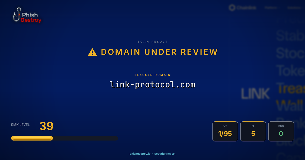link-protocol.com phishing report — threat analysis by PhishDestroy
