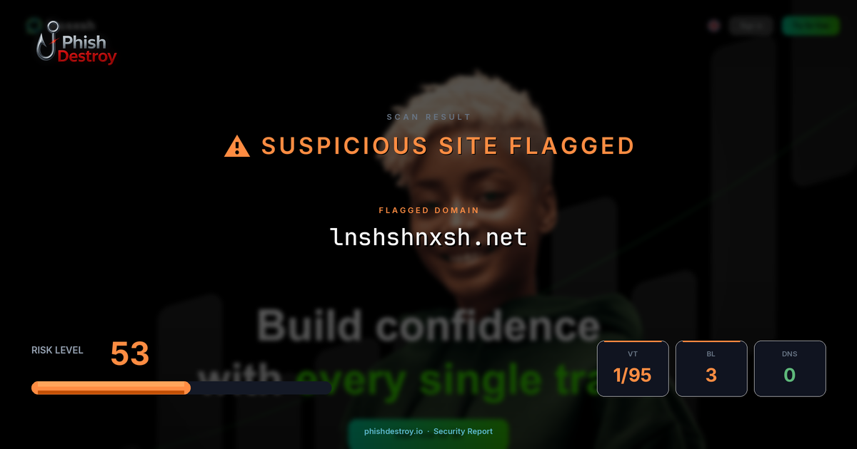 lnshshnxsh.net phishing report — threat analysis by PhishDestroy