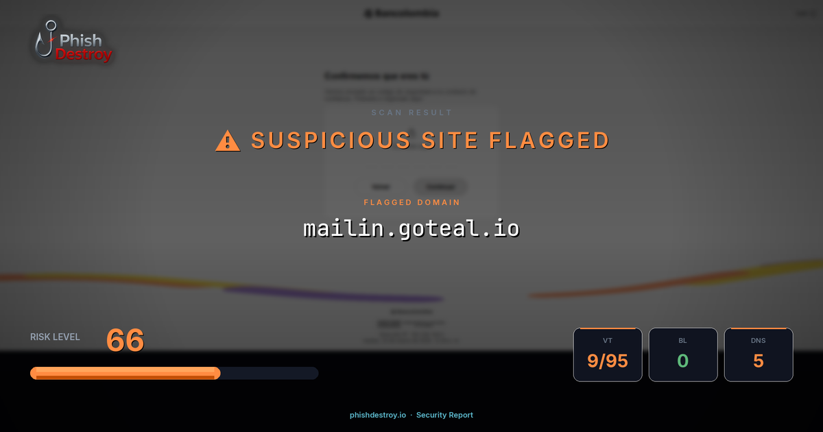 mailin.goteal.io phishing report — threat analysis by PhishDestroy