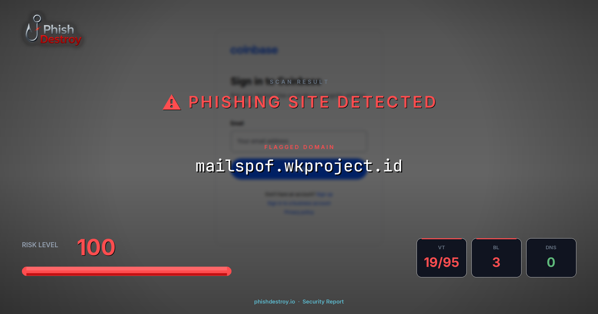 mailspof.wkproject.id phishing report — threat analysis by PhishDestroy