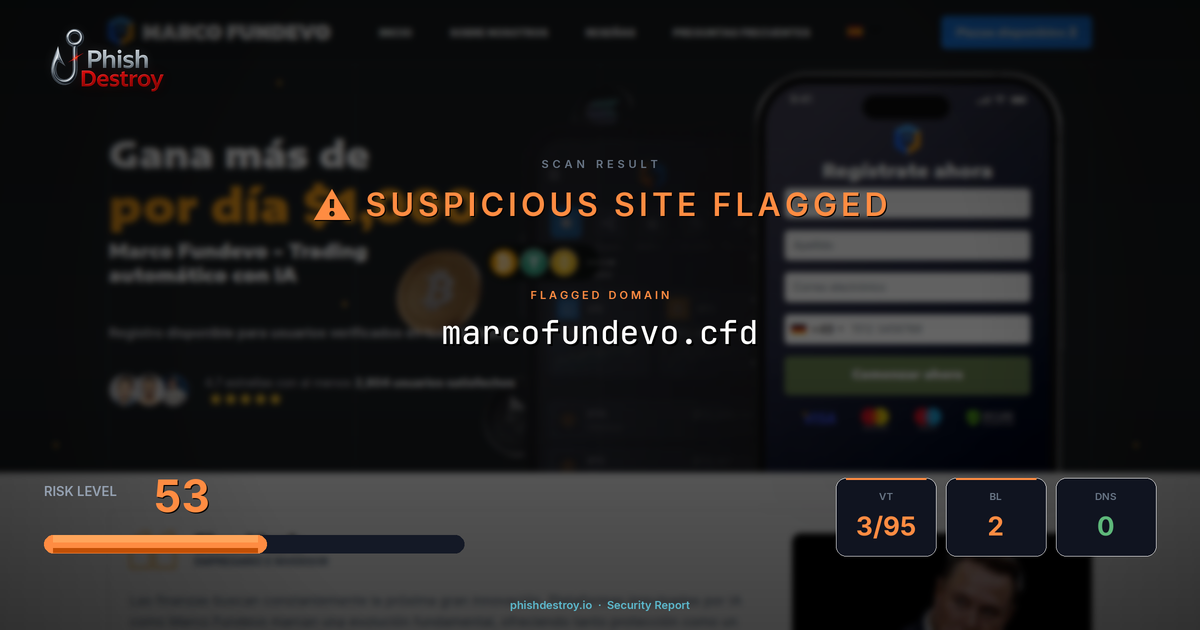 marcofundevo.cfd phishing report — threat analysis by PhishDestroy
